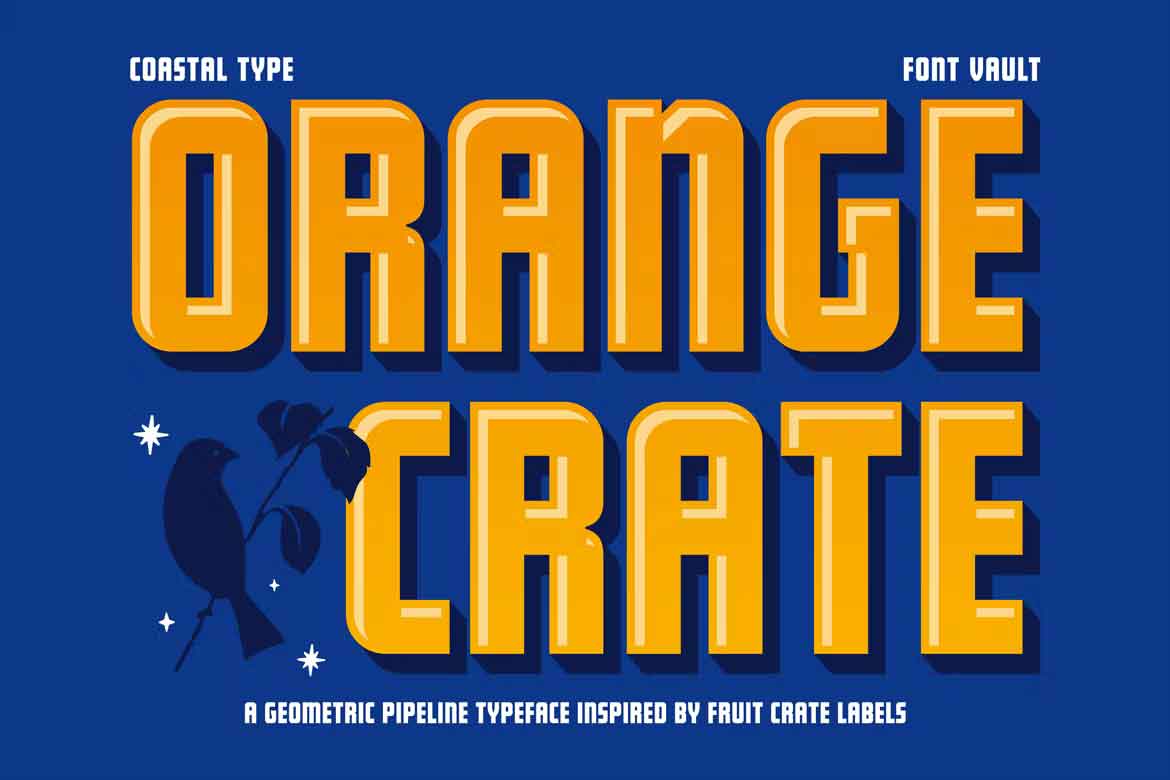 Orange Crate Regular Font preview